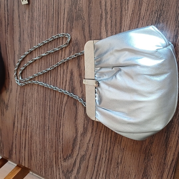 Andé | Shoulder/Hand bag Silver,EUC - Picture 1 of 6